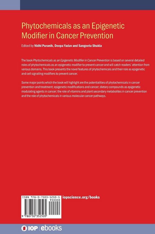 Produktbild: Phytochemicals as an Epigenetic Modifier in Cancer Prevention