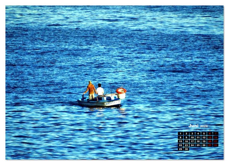 Produktbild: Pescadores - Fischer in Havanna (Wandkalender 2026 DIN A3 quer), CALVENDO Monatskalender