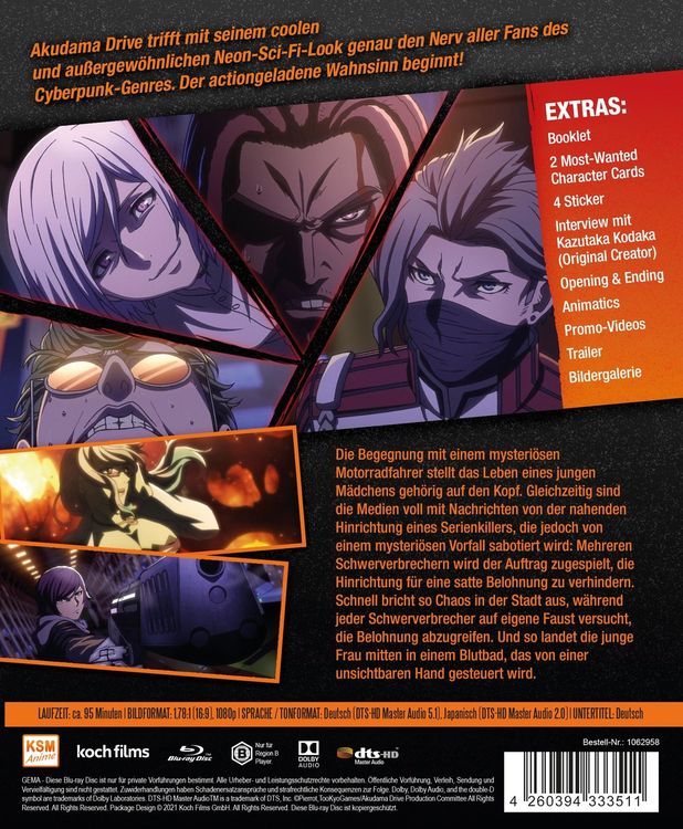 Produktbild: Akudama Drive - Staffel 1 - Vol. 1 (Ep. 1-4)