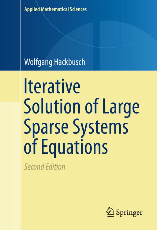 Produktbild: Iterative Solution of Large Sparse Systems of Equations