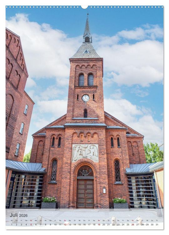 Produktbild: D&auml;nemark - Historisches F&uuml;nen (hochwertiger Premium Wandkalender 2026 DIN A2 hoch), Kunstdruck in Hochglanz