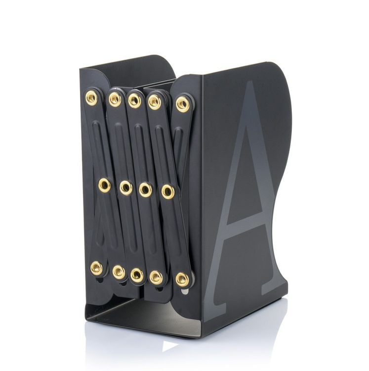 Produktbild: MyLibrary A-Z Metall-Buchregal Schwarz