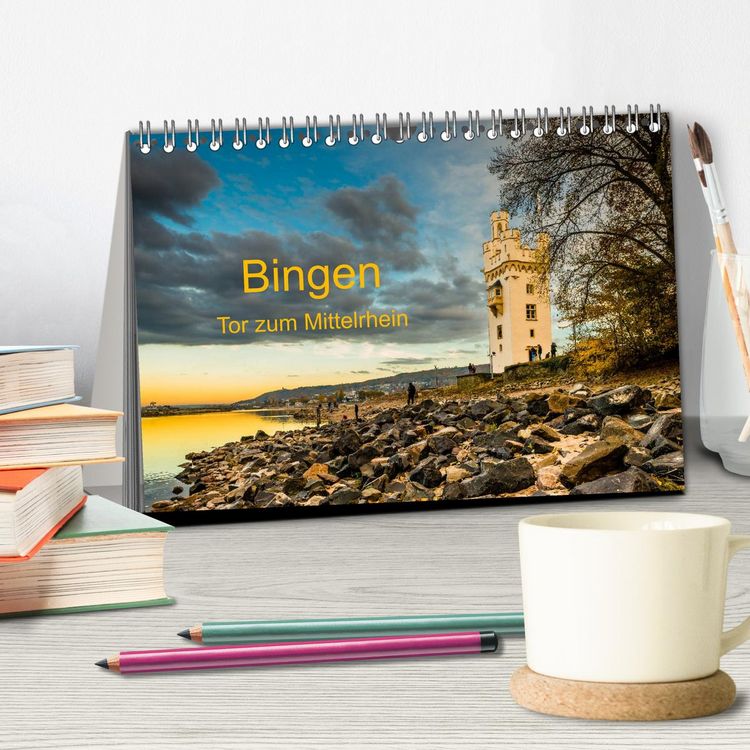 Produktbild: Bingen - Tor zum Mittelrhein (Tischkalender 2026 DIN A5 quer), CALVENDO Monatskalender