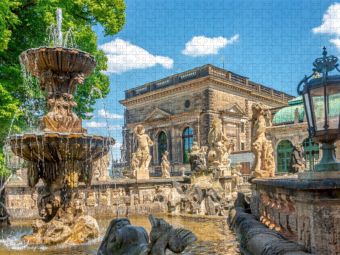 Produktbild: CALVENDO Puzzle Nymphenbad, Dresdner Zwinger | 1000 Teile Lege-Gr&ouml;&szlig;e 64x48cm Foto-Puzzle f&uuml;r gl&uuml;ckliche Stunden