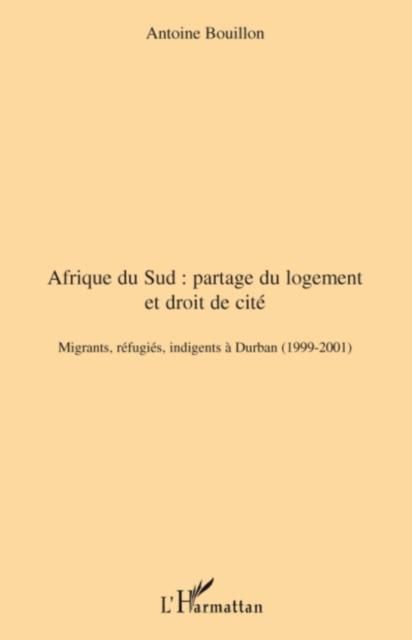 Produktbild: Afrique du sud: partage du logement et de cite