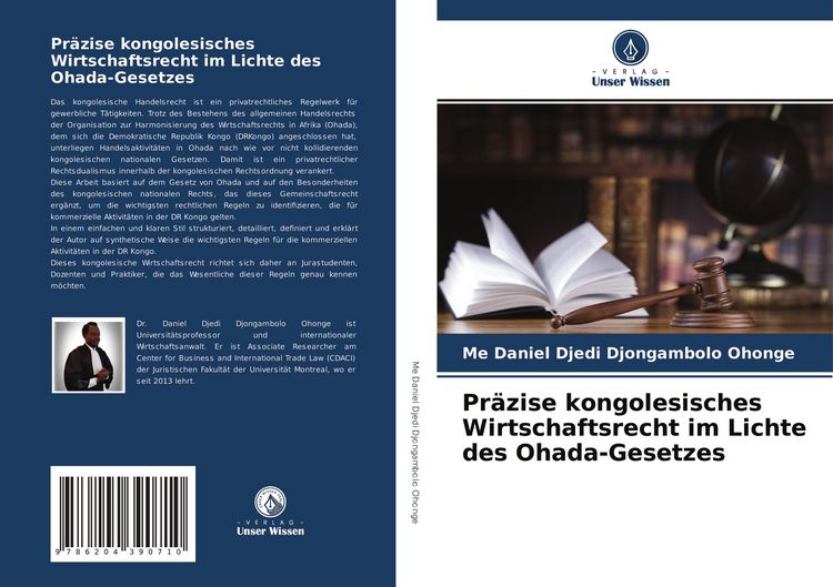 Produktbild: Pr&auml;zise kongolesisches Wirtschaftsrecht im Lichte des Ohada-Gesetzes
