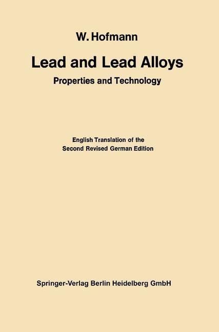 Produktbild: Lead and Lead Alloys