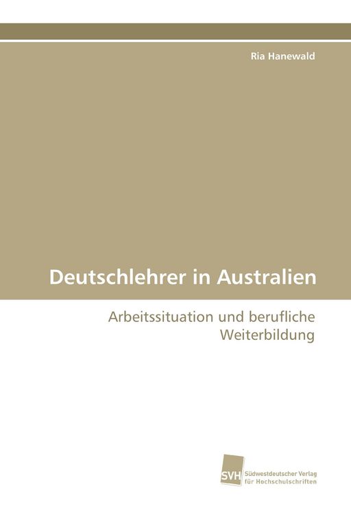 Produktbild: Deutschlehrer in Australien