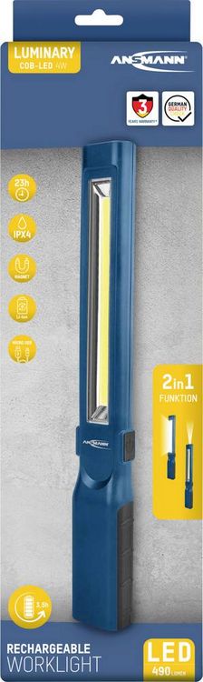 Produktbild: Ansmann 1600-0304 Wiederaufladbare Werkstattleuchte WL450R slim 2021 Energieeffizienzklasse n.rel
