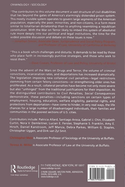 Produktbild: Civil Penalties, Social Consequences
