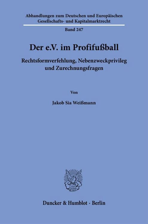 Produktbild: Der e.V. im Profifu&szlig;ball