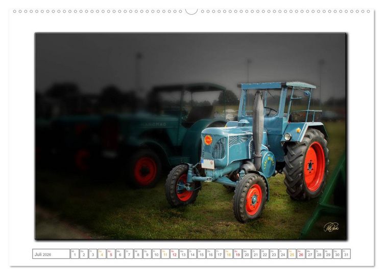 Produktbild: Oldtimer - Trecker Liebe (hochwertiger Premium Wandkalender 2026 DIN A2 quer), Kunstdruck in Hochglanz