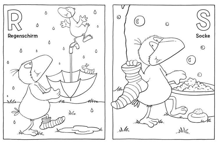 Produktbild: Der kleine Rabe Socke: Das lustige ABC-Malbuch vom kleinen Raben Socke