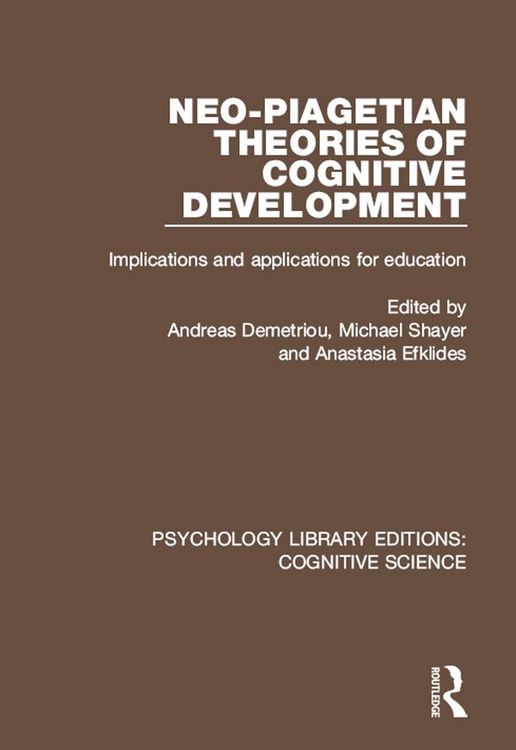 Produktbild: Neo-Piagetian Theories of Cognitive Development