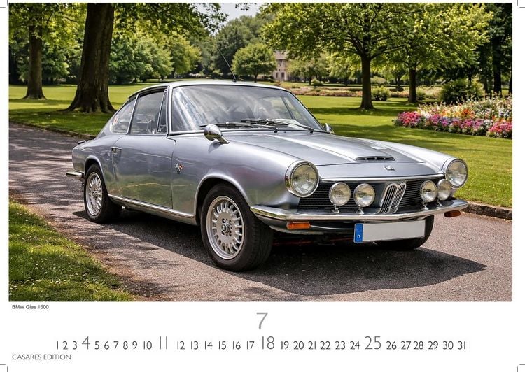 Produktbild: BMW Classic Cars Kalender 2027 &ndash; Wandkalender | Fotokalender Oldtimer 35x50cm BMW Odltimer - Hochwertiger Oldtimer Kalender.