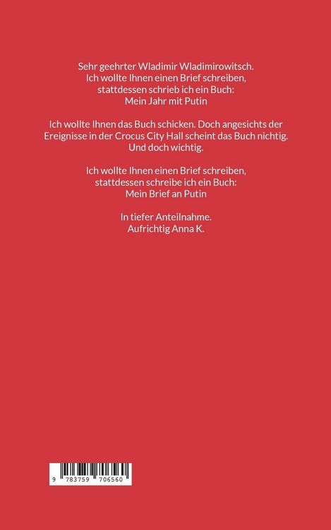 Produktbild: Mein Brief an Putin