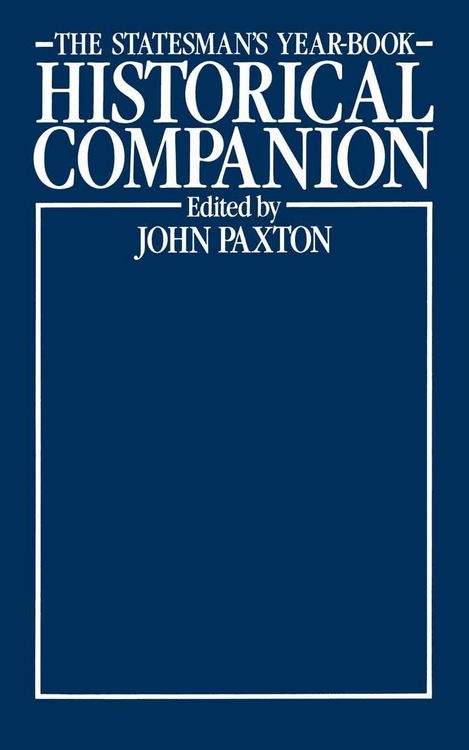 Produktbild: The Statesman's Year-Book Historical Companion