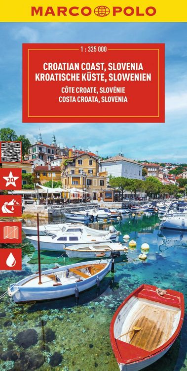 Produktbild: MARCO POLO Reisekarte Kroatische K&uuml;ste, Slowenien 1:325.000