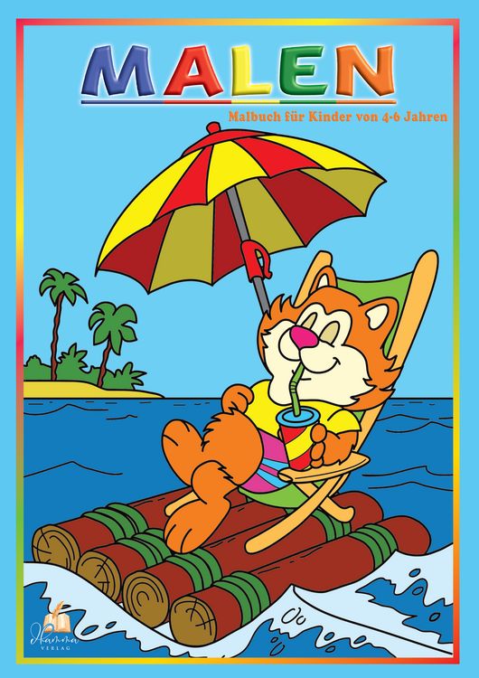 Produktbild: Malen &ndash; Malbuch f&uuml;r Kinder von 4&ndash;6 Jahren mit 50 lustigen Ausmalbildern
