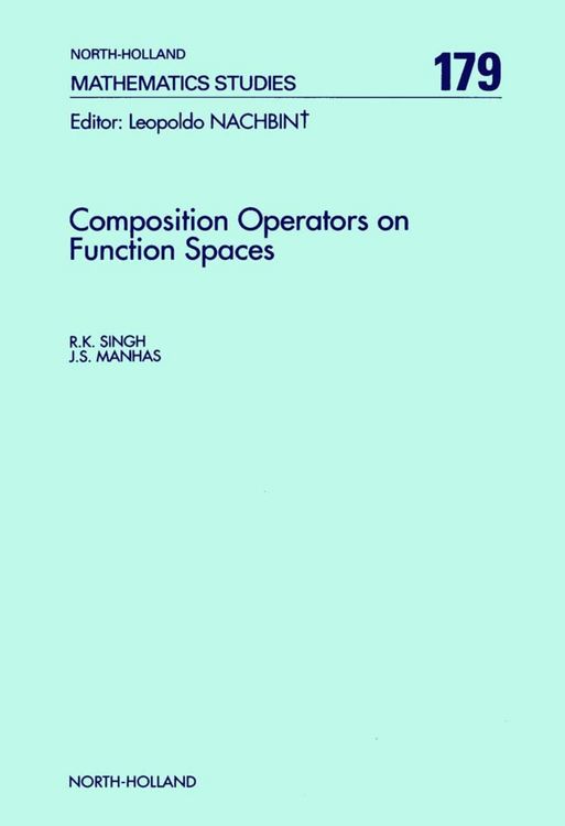 Produktbild: Composition Operators on Function Spaces