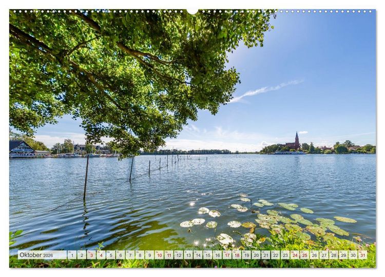 Produktbild: Tour um die gro&szlig;en Seen der Mecklenburgischen Seenplatte (hochwertiger Premium Wandkalender 2026 DIN A2 quer), Kunstdruck in Hochglanz