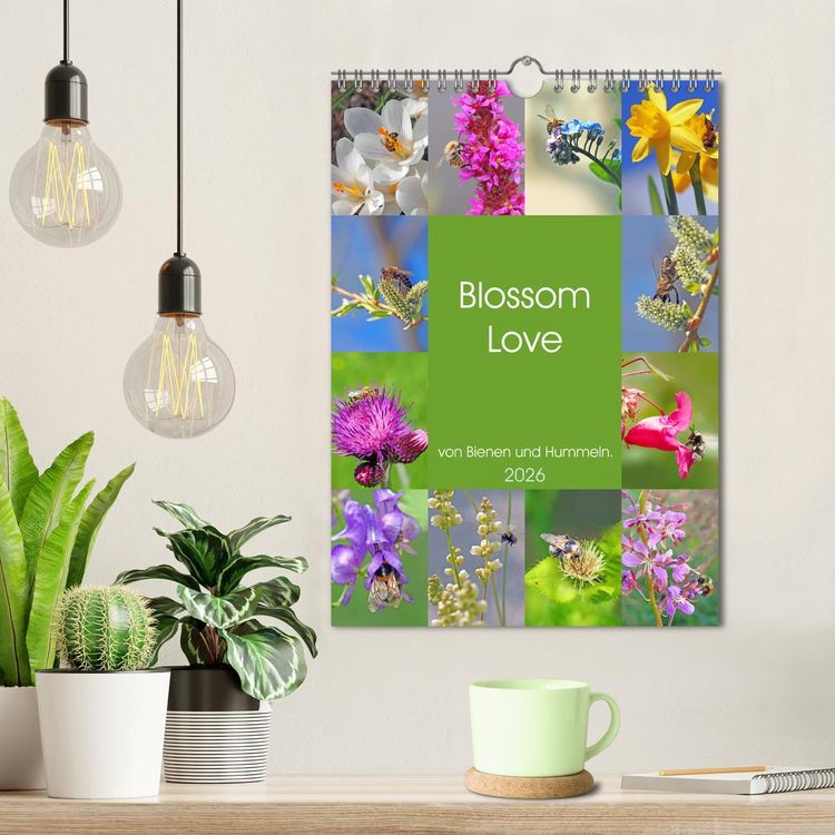 Produktbild: Blossom Love, von Bienen und Hummeln (Wandkalender 2026 DIN A4 hoch), CALVENDO Monatskalender