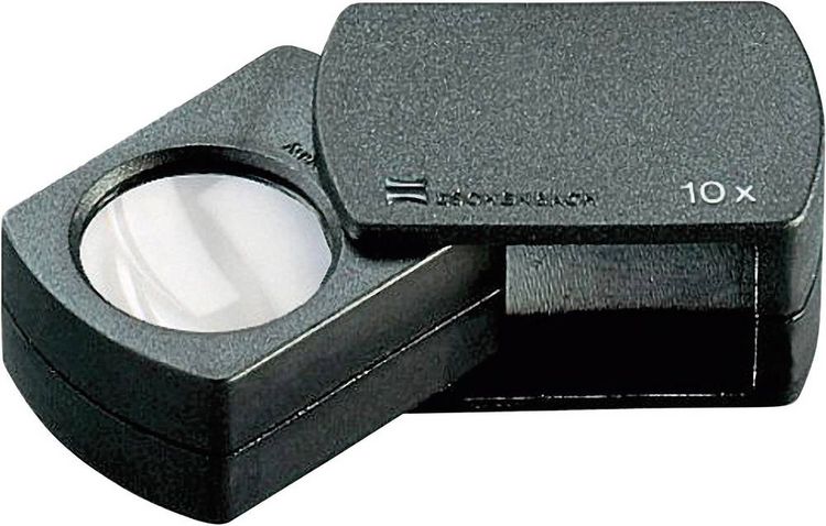Produktbild: Eschenbach 110910 Einschlaglupe Vergr&ouml;&szlig;erungsfaktor: 10 x Linsengr&ouml;&szlig;e: (&Oslash;) 23mm Schwarz