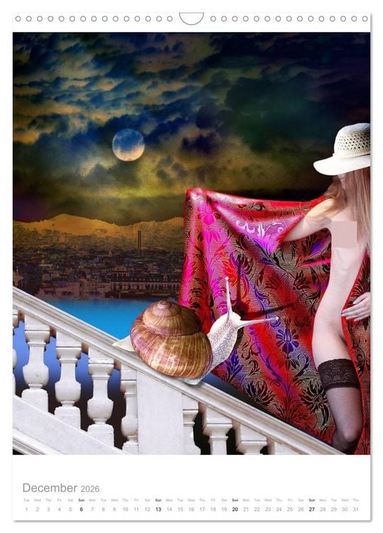 Produktbild: An Erotic Expedition to the World of Female Reveries (Wall Calendar 2026 DIN A3 portrait), CALVENDO 12 Month Wall Calendar