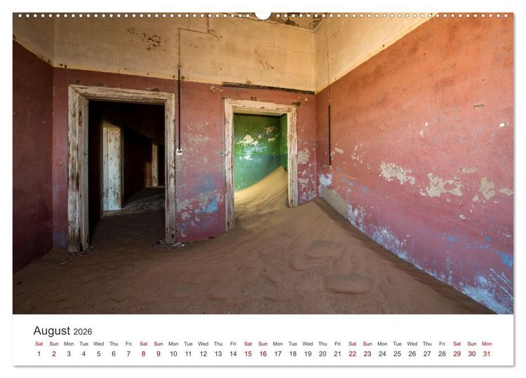 Produktbild: Kolmanskop Sand storm in town (Wall Calendar 2026 DIN A2 landscape), CALVENDO 12 Month Wall Calendar