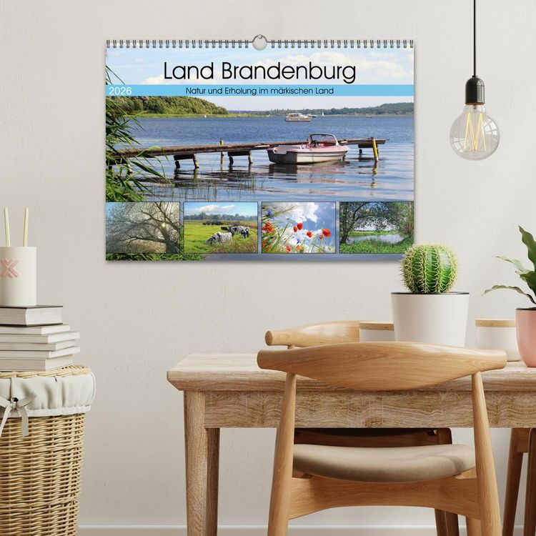 Produktbild: Land Brandenburg - Natur und Erholung im m&auml;rkischen Land (Wandkalender 2026 DIN A3 quer), CALVENDO Monatskalender