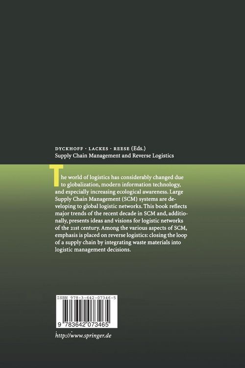 Produktbild: Supply Chain Management and Reverse Logistics