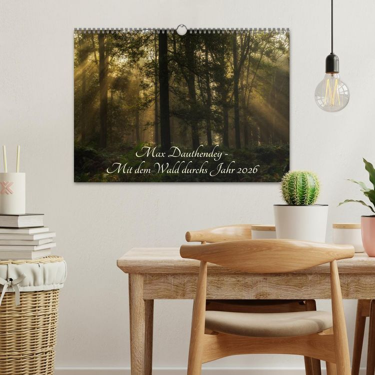 Produktbild: Max Dauthendey - Mit dem Wald durchs Jahr (Wandkalender 2026 DIN A3 quer), CALVENDO Monatskalender