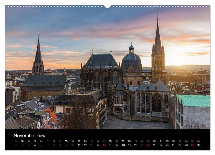 Produktbild: Aachen - ming He&auml;metstadt (Wandkalender 2026 DIN A2 quer), CALVENDO Monatskalender