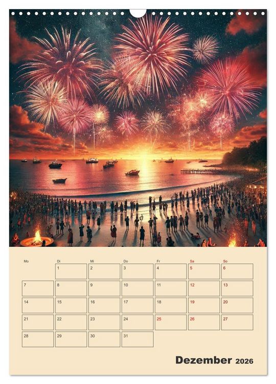 Produktbild: Fiktive Momente am Meer (Wandkalender 2026 DIN A3 hoch), CALVENDO Monatskalender