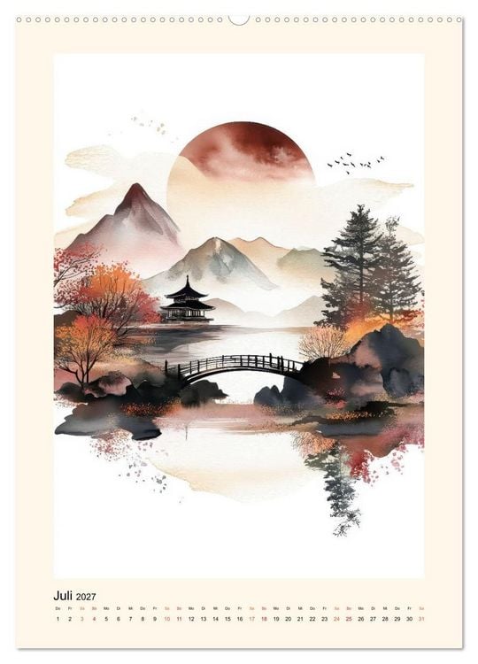 Produktbild: Japan - Momente der Stille (Wandkalender 2027 DIN A2 hoch), CALVENDO Monatskalender