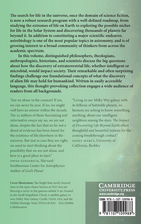 Produktbild: The Impact of Discovering Life Beyond Earth