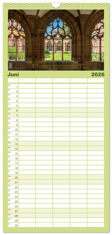 Produktbild: Familienplaner 2026 - Schweiz - Basel mit 5 Spalten (Wandkalender, 21 x 45 cm) CALVENDO