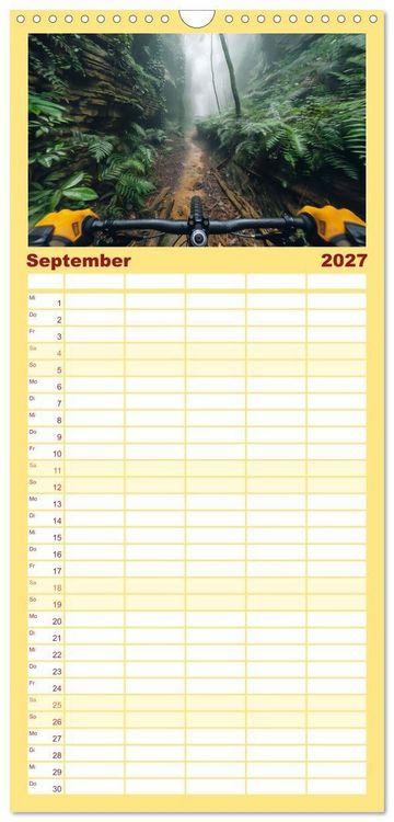 Produktbild: Familienplaner 2027 - Action pur - atemberaubende Hobbys mit 5 Spalten (Wandkalender, 21 x 45 cm) CALVENDO