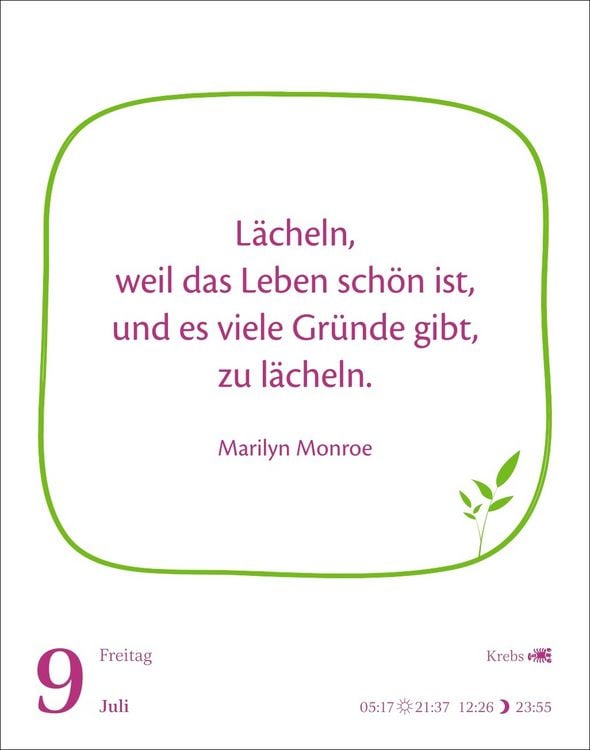 Produktbild: Heute ist dein Tag! Tagesabrei&szlig;kalender 2027 - 313 positive Zitate f&uuml;r 2027