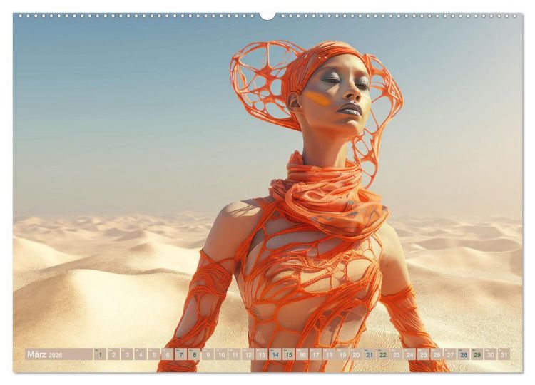 Produktbild: T&auml;nzer im surrealen Stil (Wandkalender 2026 DIN A2 quer), CALVENDO Monatskalender