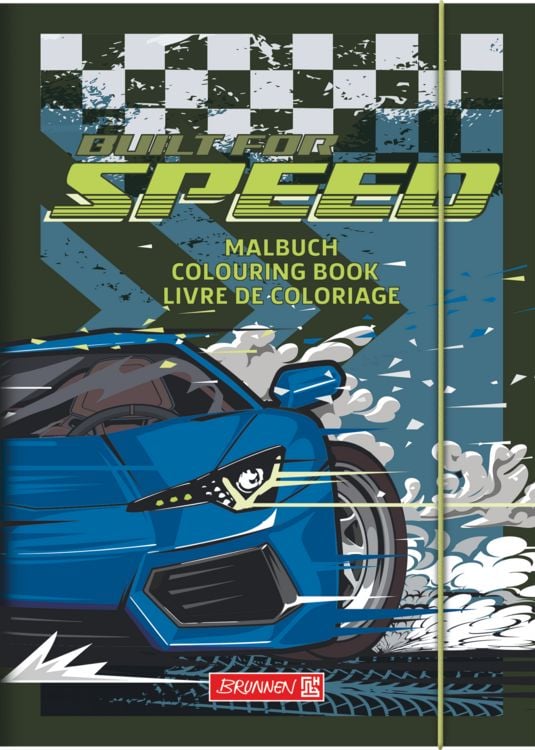 Produktbild: Brunnen Ausmalbuch Fast Wheels