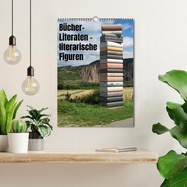 Produktbild: B&uuml;cher, Literaten, literarische Figuren (Wandkalender 2026 DIN A3 hoch), CALVENDO Monatskalender