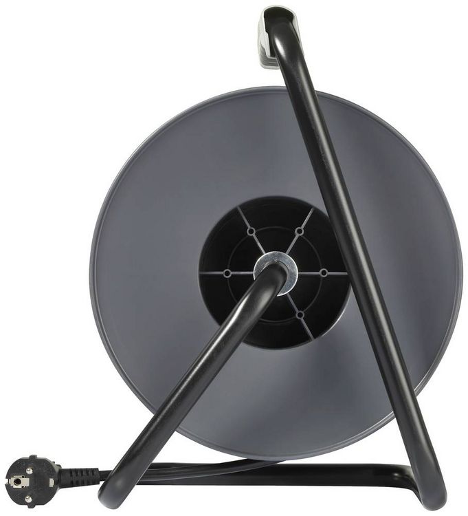 Produktbild: Sygonix SY-5655926 Kabeltrommel 25m Schwarz Schutzkontakt-Stecker
