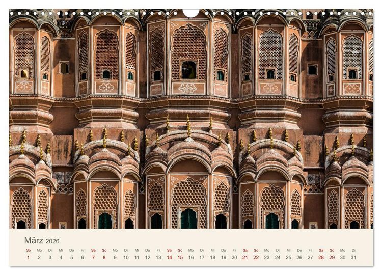 Produktbild: Rajasthan - Architektur im Land der K&ouml;nige (Wandkalender 2026 DIN A3 quer), CALVENDO Monatskalender