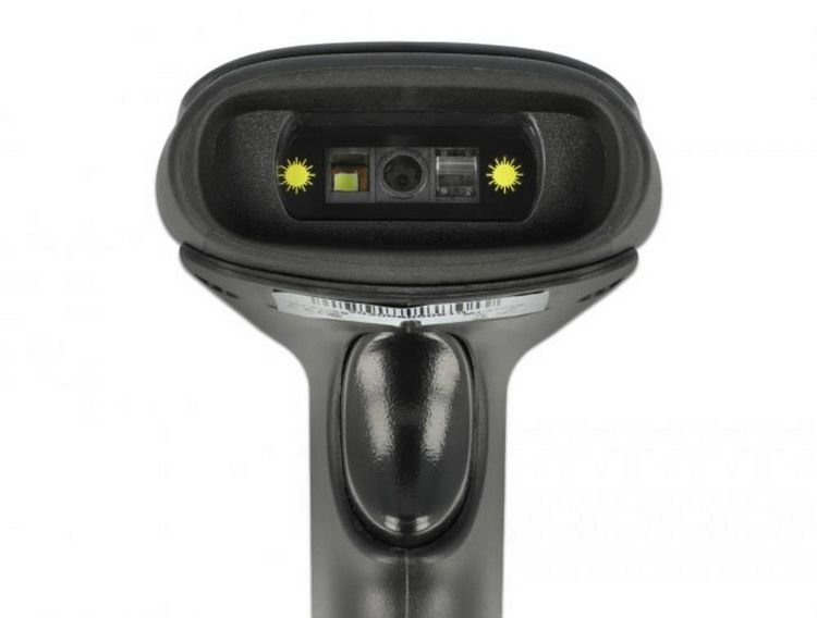 Produktbild: Delock 90562 2D Barcode-Scanner Bluetooth&reg;, Kabelgebunden 2D, 1D LED Schwarz Hand-Scanner