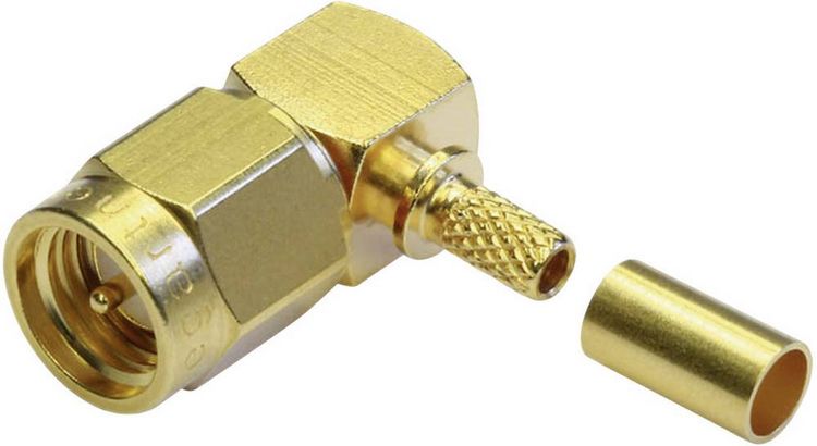 Produktbild: Teleg&auml;rtner 100027638 100027638 SMA-Steckverbinder Stecker, gewinkelt 50Ω 1St.