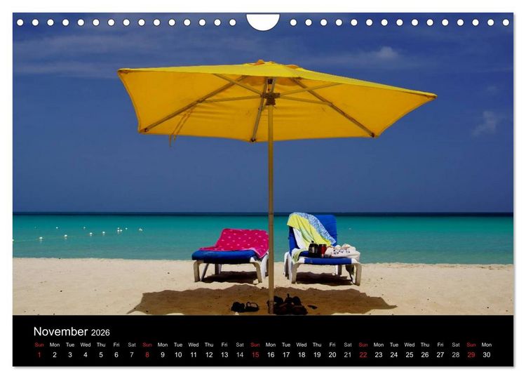 Produktbild: Jamaica Sun and Beaches (Wall Calendar 2026 DIN A4 landscape), CALVENDO 12 Month Wall Calendar