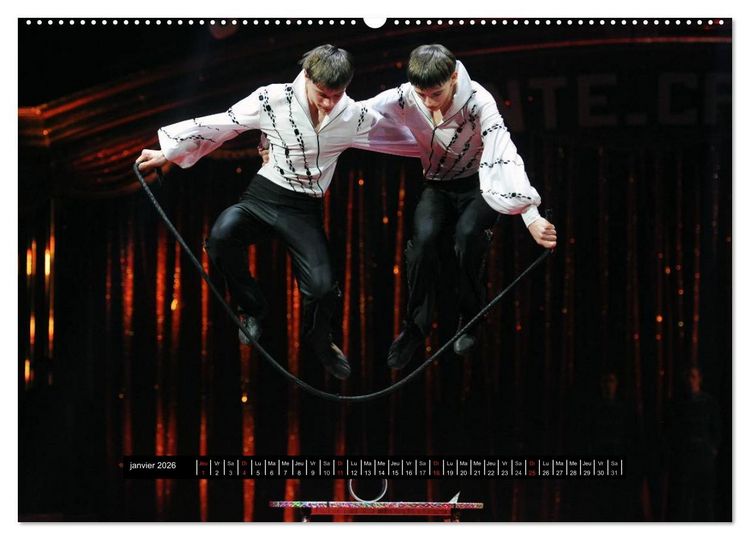 Produktbild: Les cadets du cirque &agrave; Monaco (Calendrier mural 2026 DIN A2 vertical) calendrier de bureau