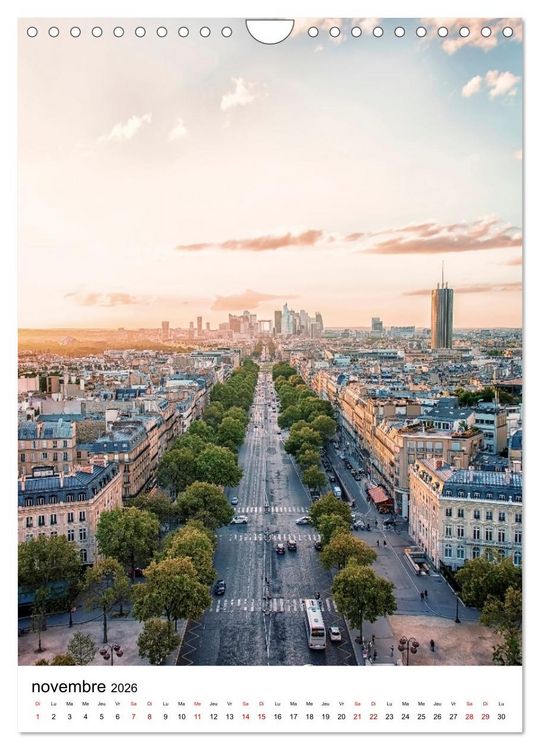 Produktbild: Visite de Paris (Calendrier mural 2026 DIN A4 horizontal), CALVENDO calendrier mensuel