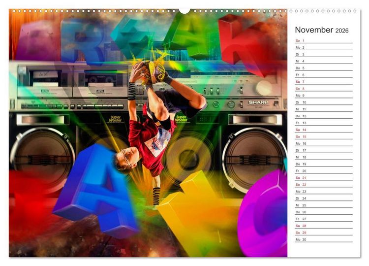 Produktbild: Break Dance (Wandkalender 2026 DIN A2 quer), CALVENDO Monatskalender